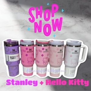 White Stanley + Hello Kitty Flowstate 40oz Tumbler -